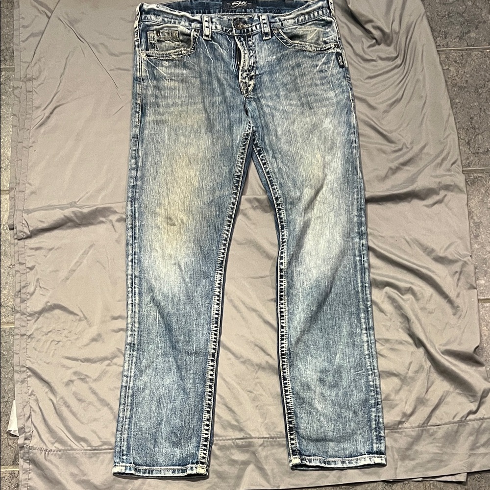 Silver Jeans Light Blue Straight Men's Jeans